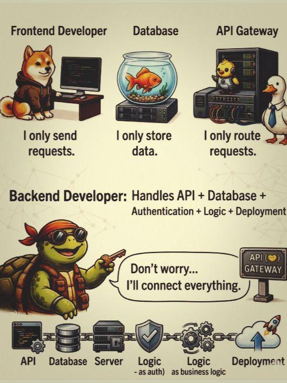 Ever wondered what really separates frontend, backend, and infrastructure in an application?