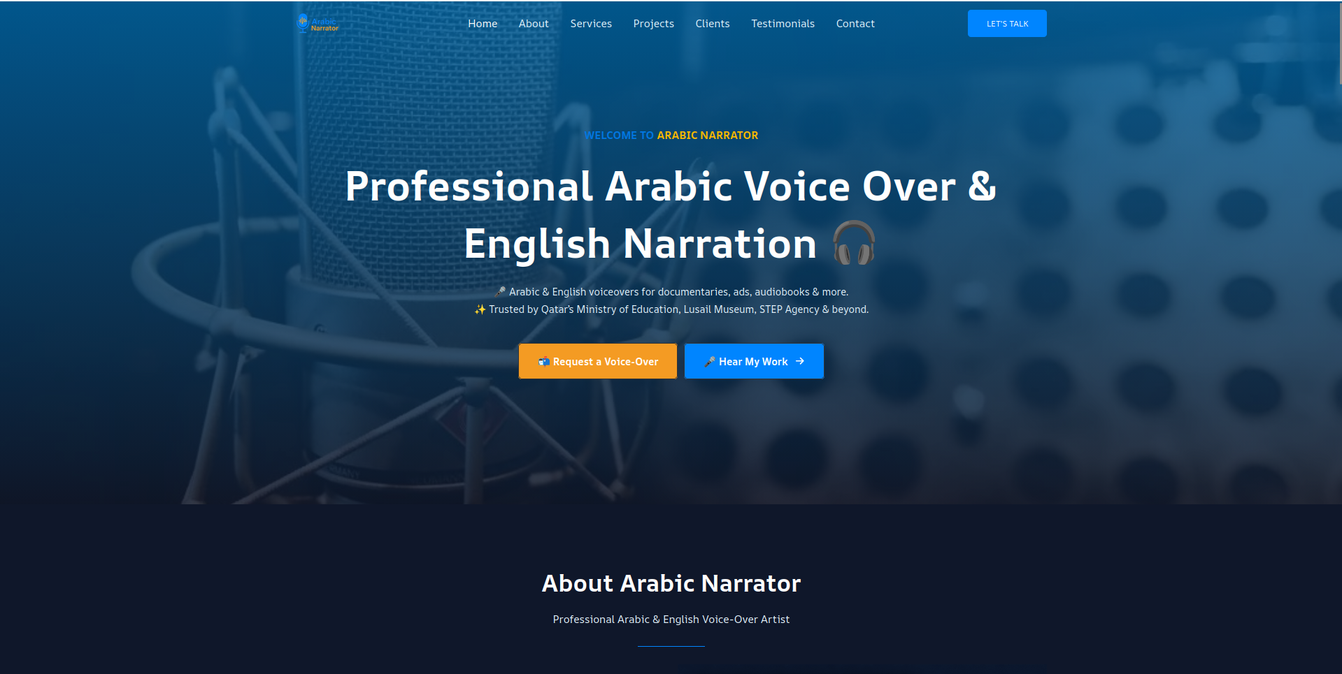 Capture d’écran de Arabic Narrator - SEO, AEO & GEO Optimization